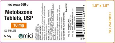 Metolazone 10mg (Metolazone Label 10mg 100ct)